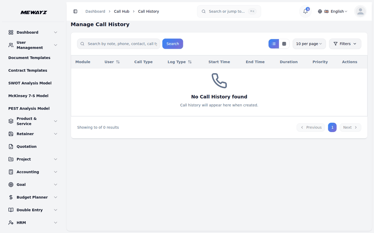 Mewayz Support & Helpdesk — Call logs