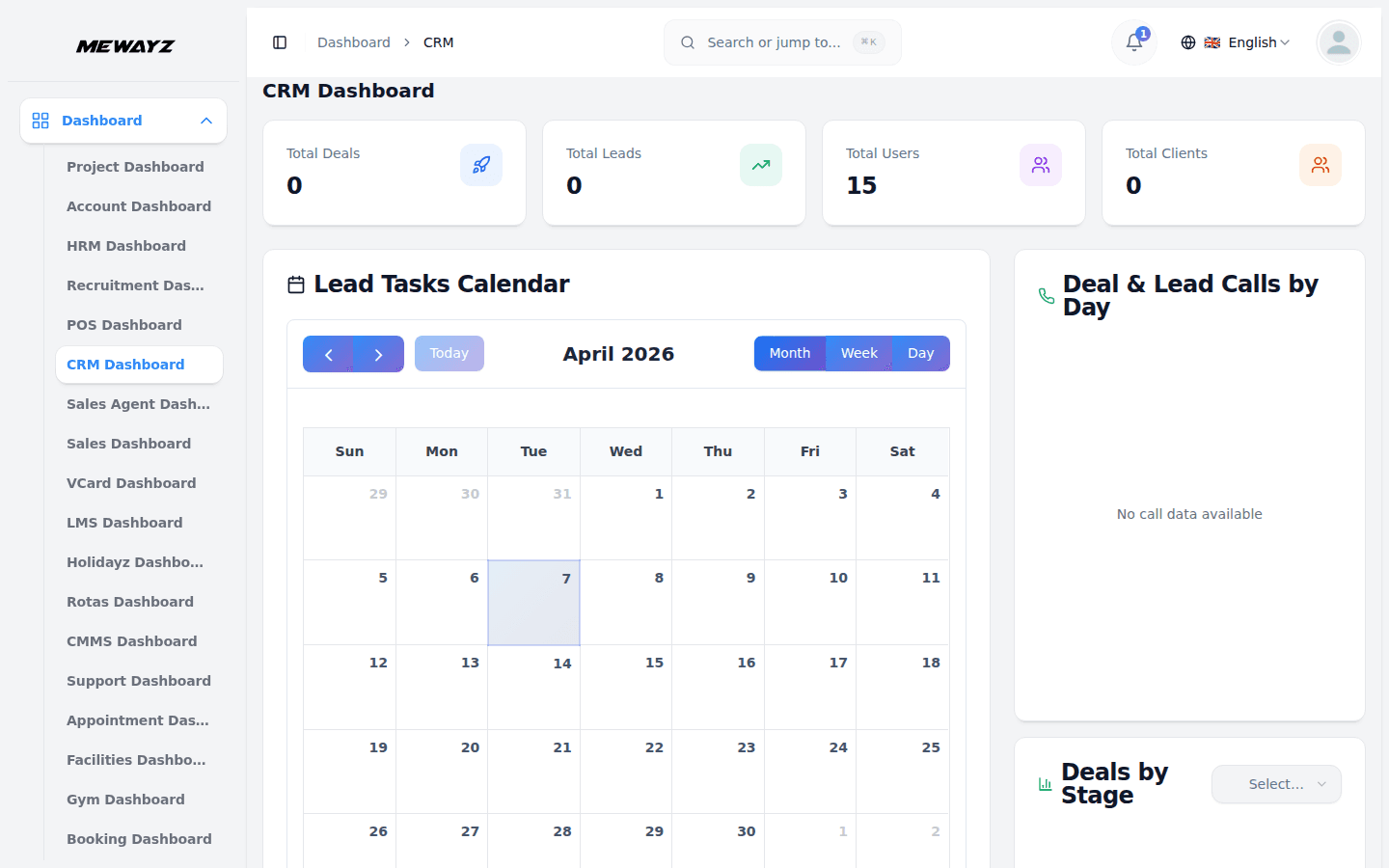 Client-facing branded CRM dashboard under your domain and logo