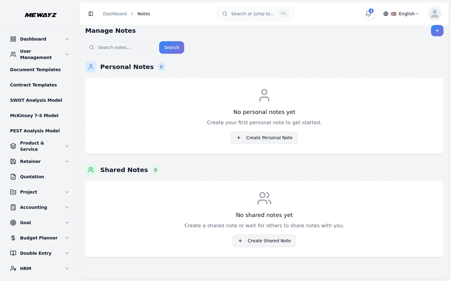 Mewayz Notes — Notes