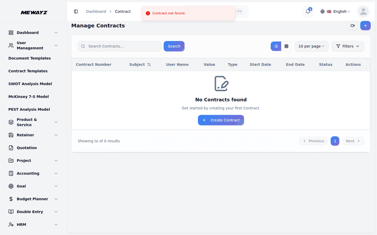 Mewayz Digital Contracts — Contracts