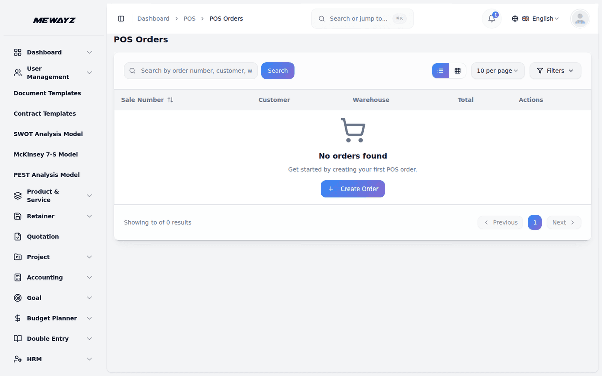 Mewayz Orders for restaurants