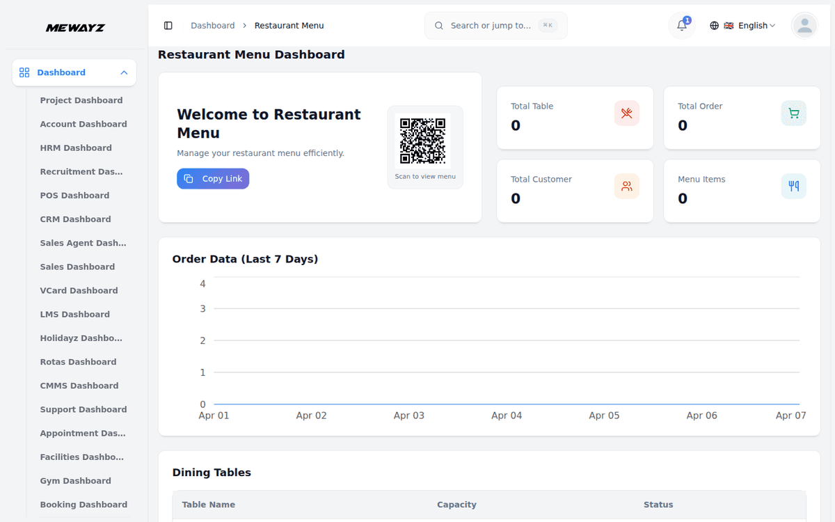 Mewayz Restaurant & POS for hotels
