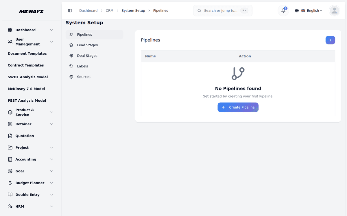 Mewayz Sales pipelines