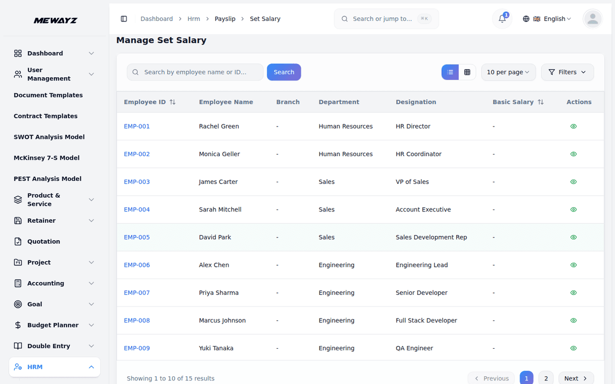 Mewayz HR & Payroll module